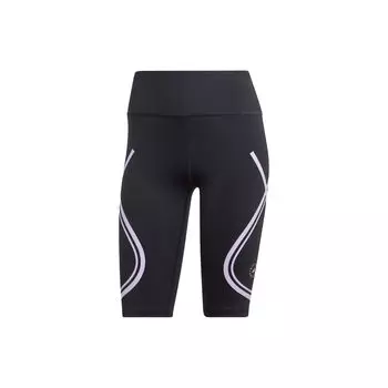 Adidas X Stella McCartney Письменный логотип с цветными блоками Шорты для фитнеса Женские плавки Черные IB6804 S