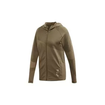 Adidas X Wood Wood совместная повседневная спортивная куртка с капюшоном женские куртки серо-зеленый FL2844 S