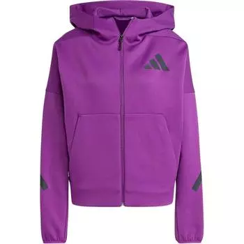 Adidas X Zne Logo Удобная спортивная куртка с капюшоном и длинным рукавом Женские куртки Фиолетовый JD3990 M
