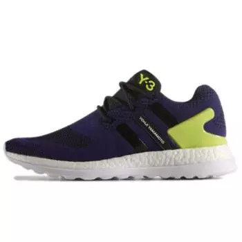 Adidas Y-3 PureBoost ZG Knit Purple White Мужские кроссовки Желтые AQ5730