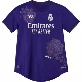 Adidas Y-3 Женская Real Madrid 23/24 Специальный выпуск Аутентичная майка Темно-фиолетовая Женская уличная одежда IN4273 M