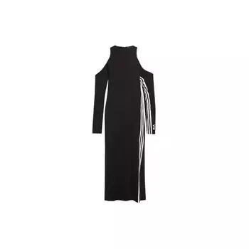 adidas Y-3 Женский креповый трикотажный комбинезон Yohji Черный Женский уличный стиль DY7202 S