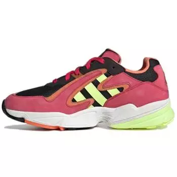 Adidas Yung-96 Chasm Pink Hi-Res Желтые кроссовки унисекс Core-Black Energy-Pink EE7229