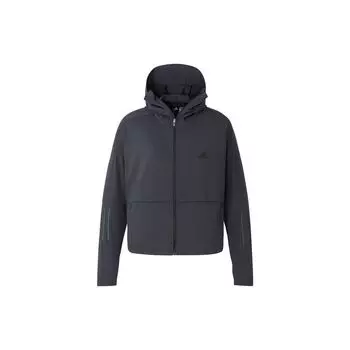 Adidas Женская легкая куртка с капюшоном с логотипом, женские куртки темно-серого цвета IW9434 XXS