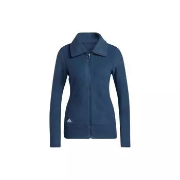Adidas Женская однотонная свободная куртка с завязками на воротнике, женская куртка темно-синего цвета HG6989 S