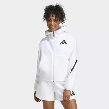 Adidas Женская повседневная толстовка с капюшоном на молнии Je7849 Zne с капюшоном на молнии AS
