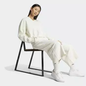 Adidas Женская толстовка с V-образным вырезом и отделкой S All Szn AS