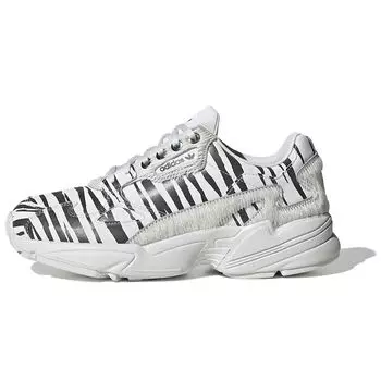 Adidas Женские кроссовки Falcon Animal Pack White Crystal-White Core-Black FV4049
