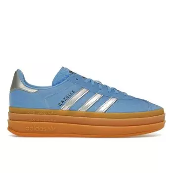 Adidas Женские кроссовки Gazelle Bold Blue Burst Silver Metallic Aurora-Ink JI0327 36