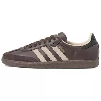 Adidas Женские кроссовки Samba OG Dark Brown Beige Gum Clay-Brown Gum-5 JI0217