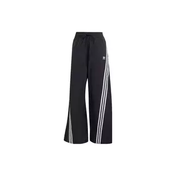 Свободные спортивные штаны с принтом логотипа Adidas Originals, женские, черные, IV9335 XXS