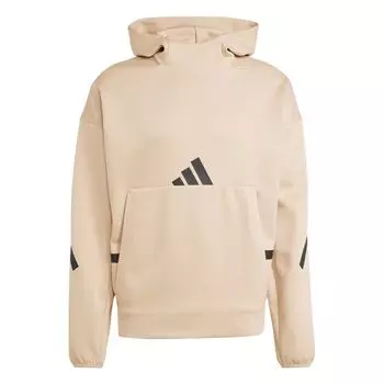Адидас ЗНЕ. Healing Series FW24 Спортивная повседневная толстовка с капюшоном и длинным рукавом Мужская толстовка светло-коричневого цвета JJ4894 XL