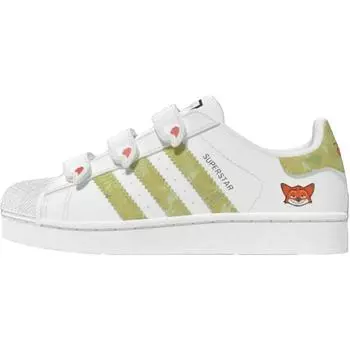 Adidas Zootopia x Superstar CF C Детские кроссовки Белый Поставщик-Цвет Обувь-Белый JQ1334 33