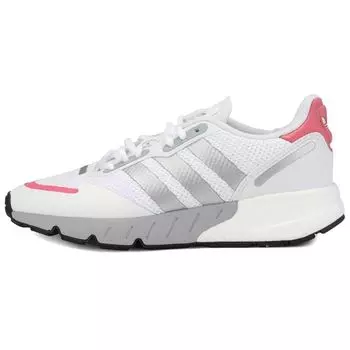 Adidas ZX 1K Boost White Silver Metallic Женские кроссовки Cloud-White Hazy-Rose FY5654