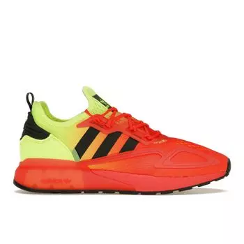 Adidas ZX 2K Boost Solar Yellow Red Мужские кроссовки Cloud-White Hi-Res-Red FW0482