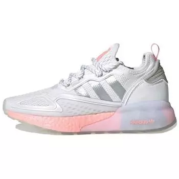 Adidas ZX 2K Boost White Glow Pink Женские кроссовки Cloud-White Clear-Onix FY2013