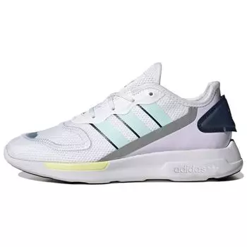 Adidas ZX 2K Florine White Ice Mint Женские кроссовки Cloud-White Purple-Tint FW0090
