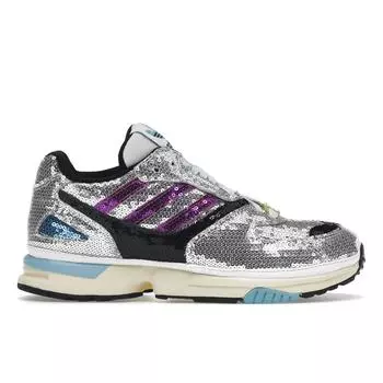 Adidas ZX 4000 Glitter Silver (Женский) Женские кроссовки синие фиолетовые FY4826 36