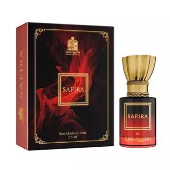 Adilqadri Safira Attar для мужчин и женщин | Безалкогольный | Стойкий аттар(5.5мл)