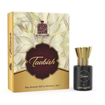 AdilQadri Taabish Attar | Арабский аромат | Безалкогольный шариковый флакон | Стойкий аттар для мужчин и женщин - 5,5 мл