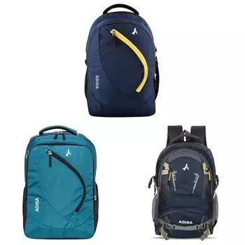 ADISA 31 Ltrs Повседневный рюкзак Школьная сумка для колледжа (BP046-NAV_Темно-синий)