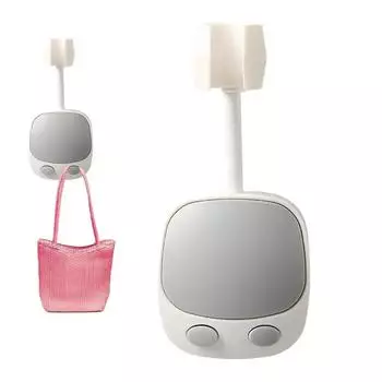 Adjustable 360° Swivel ABS Fixed Base Shower Stand Non-Suction Cup Shower Head Stand No Punch Bathroom Accessories белый