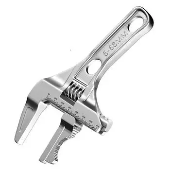 Adjustable Adjustable Spanner Large Opening Plumbing Wrench Universal Bathroom Wrench Tight Spaces