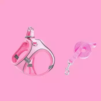 Регулируемый ремень для защиты от побега для маленьких кошек, шлейка для котят, легкий дышащий мягкий жилет для домашних животных, жгут для проводов, ремень для выгула котят XXS