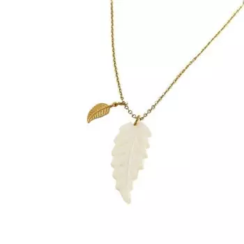 Adjustable Bohemian Style Pendant Handmade Gold Plated Leaves Necklace Female Lady Girl Style A