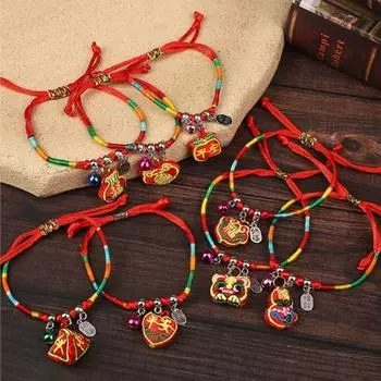 Adjustable Braided Hand Ropes Zongzi Pendent Colored Lucky Bracelet Lovers Style 3