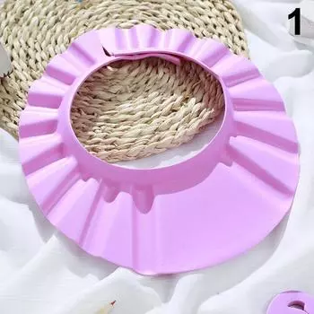 Adjustable Cartoon Baby Shampoo Cap Waterproof Splash Guard Bath Visor Hat Durable Infant Hair Wash Protection For Shower