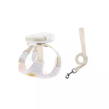 Adjustable Cat Dog Harness Comfortable Dog Chest Strap Cat Dog Backpack Leash for Medium Large Dog L