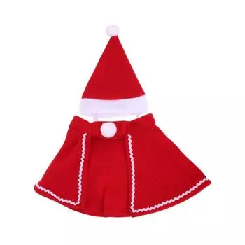 Adjustable Christmas Pet Cloak Soft Pet Christmas Cloak Dress Up For Cat Dogs Puppy