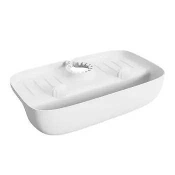 Adjustable Designs Sturdy PP Sink Faucet Splash Guards with Drain Pad and Sponges Holders for Kitchen Supplies Daily Use белый