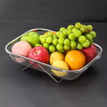 Adjustable Dish Drainer Kitchen Sink Stainless Steel Drain Rack Fruit Vegetable Storage Shelf Plate Bowl Dish Dryer Basket