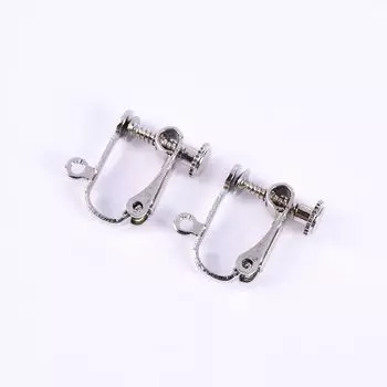 Adjustable Elastic (U-Shaped Spiral Ear Clip) Non-Piercing Ear Clip Ear Hook Ear Clip Painless Ear Clip White K-spiral ear clip (seller helped change it)