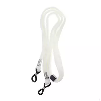Регулируемый ремешок для очков, портативный, модный, универсальный, легкий, шейный держатель, шнур, противоскользящий, для взрослых White