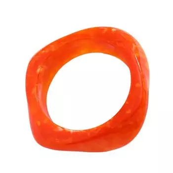 Adjustable Fashion Wrist Accessory Distinctive Acrylic Bracelet Accessory with Retro Designs for Style Aficionados оранжевый