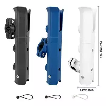 Adjustable Fishing Rod Holder Portable Fishing Rod Holder Bracket Fishing Pole Holder Boat Marine Yacht Kayak Outdoor Fishing белый