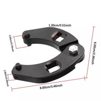 Adjustable for Farm Machines Hydraulic Cylinders Spanner Gland Nut Hand Wrench Hand Tools Reverses 2 to 6 Tool Universal