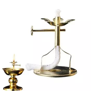 Adjustable Fotang Lotus Zinc Zinc Alloy Lamp Core With Wick Buddha Supplies Wick Stand Wick Base Wick Holder S