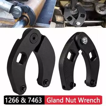 Adjustable Gland Nut Wrench 1266+7463 Universal Hydraulic Cylinder Spanner Wrench for Most Farm and Construction Equipment