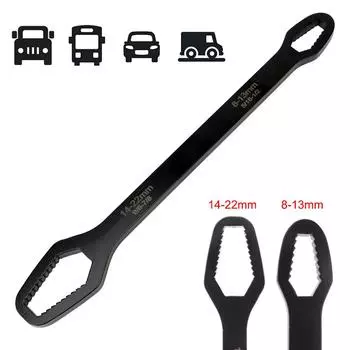 Adjustable Glasses Wrench Car-styling 8-22mm 45# Stailless Steel Auto Accessories for Bicycle Motorcycle Car Ratchet Spanner Torx Wrench