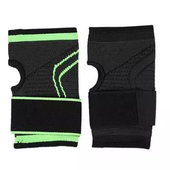 Регулируемые защитные наручи для спортзала, трикотажные защитные накладки для ладоней, фитнес-бинты, перчатки для тяжелой атлетики, ремешок R9M4 Black-XL