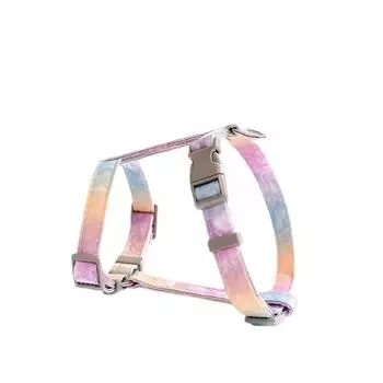 Adjustable pet cat gradual change color leash set small dog dog rope dog I-shaped chest strap S