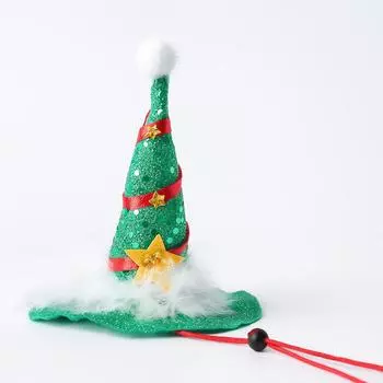 Adjustable Pet Christmas Hat Cute Festive Pet Hat Pet Costume Accessory Pet Party Hat Pet Show Style A