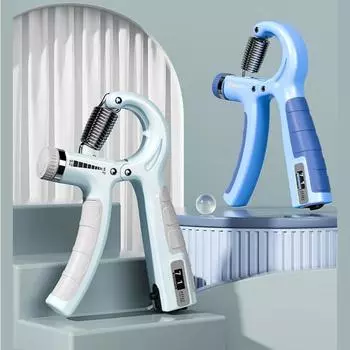 Регулируемая рукоятка R-типа с пружинным зажимом для пальцев, эспандер для запястья, портативное фитнес-оборудование, счетные упражнения, укрепление, захват для спортзала