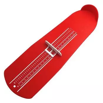 Adjustable Range Foot Care Tool Foot Measuring Tool Foot Measuring Device Ruler Foot Measure Gauge red-CHN