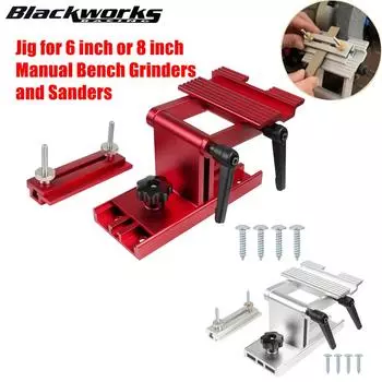 Adjustable Sharpening Tool Wanxiang Sharpener Rest Jig Rest Sharpening Jig for 6 inch or 8 inch Manual Bench Grinders & Sanders красный