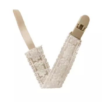 Adjustable Soother Holder Lace Nipple Holder Clips Anti-lost Baby Cloth Pacifier Chain Children